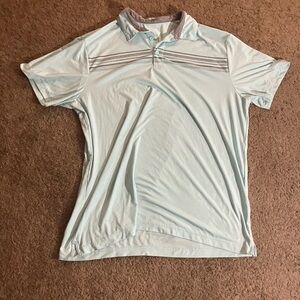 George Light Blue Polo Shirt with Gray Accents